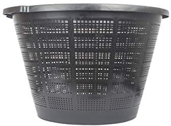 1 Pflanzkorb XXL 40 cm Wasserpflanzenkorb für Gartenteich - Pflanzkorb gut für Anzucht Gewächshaus Teichpflanzen Seerosen Kunststoff Aquarium Pflanzen Korb Gartenteich Gewächshaus Zubehör