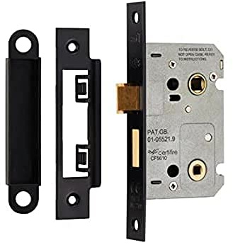 Carlisle Brass BAE5025 EASI-T Bathroom Lock 64MM Residential, Matt Black | 64mm, Residential