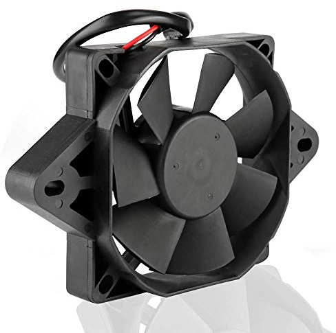 Kuuleyn 12V/15W ventilateur de refroidissement de moto, radiateur de ventilateur de refroidissement de moteur électrique pour moto ATV Go Kart Quad BUGGY 150cc 200cc 250cc Bl