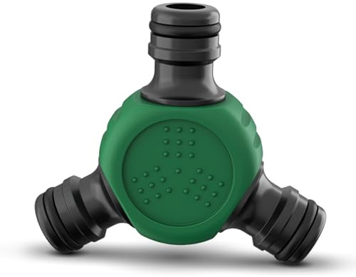 RASENWERK® - Raccord en Y pour dérivation de Tuyau - Distributeur de Tuyau - Accessoires pour Tuyau d'arrosage - Distributeur d'eau Universel - 1 pièce