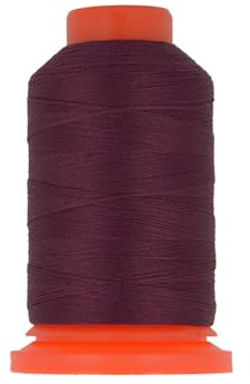 Bobine fil mousse polyester 1000m fabriqué en France pour surjeteuse Rouge bordeaux