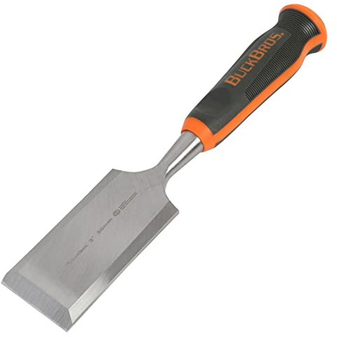Buck Bros. 74719 Comfort Grip Wood Chisel – 2 (50MM), Buck Bros Chisel, Carpentry Chisel, Wood Chisels, Woodworking Chisels, Beveled Edge Chisel