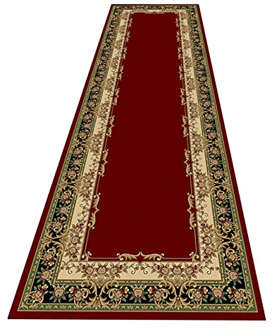 Flur Teppich Läufer rutschfeste Küchenfußmatten, Waschbarer Langflor-Teppich, Teppiche Für Flur/Schlafzimmer, 10ft/12ft/16ft/17ft/18ft/20ft Lang (Size : 85x500cm(2.8ftx16ft))