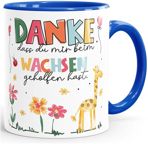 SpecialMe® Taza de café Gracias por ayudarme a crecer mi pequeño regalo adiós educador blanco interior real estándar