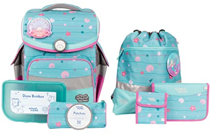 SCHOOL-MOOD Timeless mit LED Patchy Schulranzen-Set 7-teilig Lilly