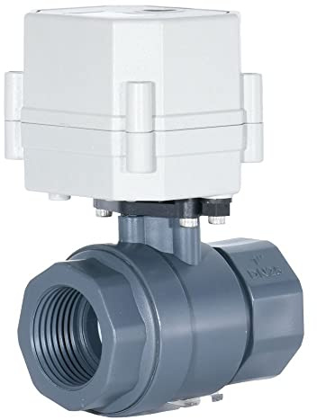 kezhai Dream 1 12VDC motorisierter Kugelhahn, DN25 PVC elektrischer Kugelhahn,CR201