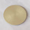 Assiette à bougie ronde en aluminium brossé doré Ø 12 cm