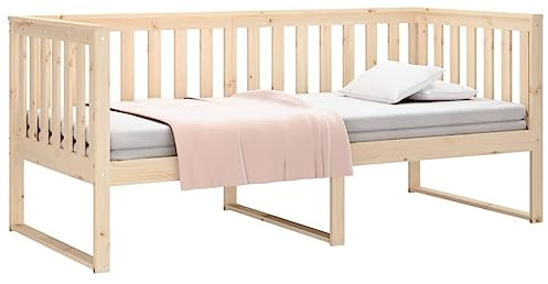 vidaXL Tagesbett Sofabett Gästebett Sofa Einzelbett Bettsofa Bett Bettgestell Schlafsofa Holzbett Bettrahmen 90x200cm Massivholz Kiefer