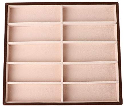 OKJHFD Gitter-Sonnenbrillen-Organizer, Sonnenbrillen-Box, 10 Gitter, Moderner Brillen-Organizer, Brillen-Display-Aufbewahrungsboxen