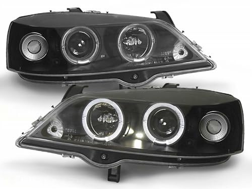 Tuning-Tec Angel Eyes Scheinwerfer Set in schwarz für Opel Astra G 1998-2004