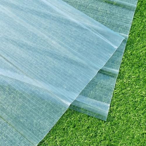 Wärmeisolierung Wellplatten,FRP-Tageslichtplatten,1,2mm-Trapezbleche,Transparent Kurzrollen,Wetterfest Kammerplatten,für das Ersetzen auf Carport Vordach Gewächshaus (0.9x0.6m/35x24in,10 Pcs)