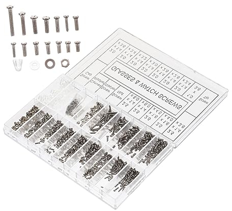 ORFOFE 1satz Brillenschrauben Für Reparaturen Praktische Ersatzschrauben Für Brillen Und Sonnenbrillen Mit Aufbewahrungsbox Für Zuhause Und Unterwegs