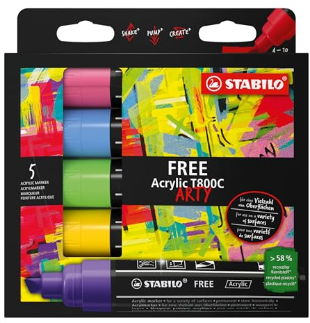 STABILO - Marker acrilico - FREE Acrylic T800C