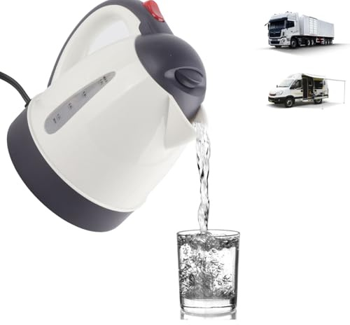 24V Car Kettle 1L, Portable Electric Travel Kettle for Cars & Trucks, Fast Boiling Water Heater for Road Trips, Camping & Commuting | Fast boiling, For cars & trucks, Road trips & camping