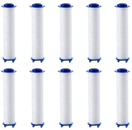 Filtre de pommeau de douche, cartouche filtrante adoucisseur d'eau dure, tailles 6,5 cm, 7,4 cm, 8,3 cm, polyvalent et efficace, élimine les sédiments et les particules nocives pour la purification