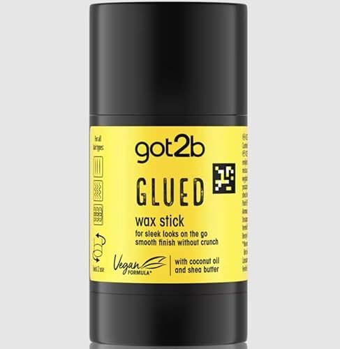 GOT2B Cire de colle (1 x 50 g) - Cire capillaire créant des styles durables jusqu'à 24 heures pour un look élégant sans craquelures