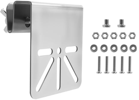 Supporto per grondaia in acciaio inossidabile per telecamera di sicurezza solare Eufy Security SoloCam S340, montaggio senza attrezzi con viti antiruggine, compatibile con telecamere IP PTZ dome per