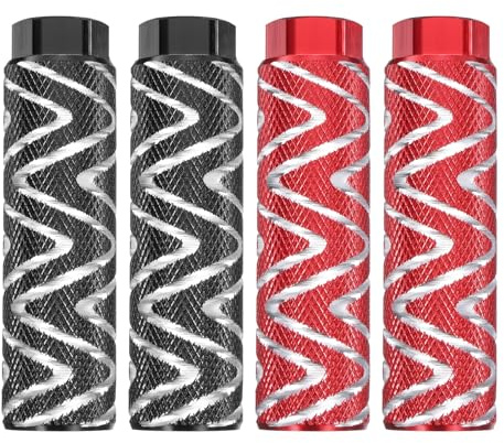 QUARKZMAN Paar Fahrrad BMX Pegs Aluminiumlegierung mm Öffnung Hintere Stunt Pegs Anti-Rutsch Fußpedale für Mountainbike Rennrad BMX Schwarz & Gelb