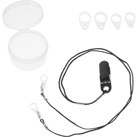 PAMINGONO Verstellbares Anti Verlust Schlüsselband aus Nylon und Silikon mit Halteklammer für Hörverstärker und Hörgeräte Komfortabel und Weich für Senioren bei Outdoor Aktivitäten