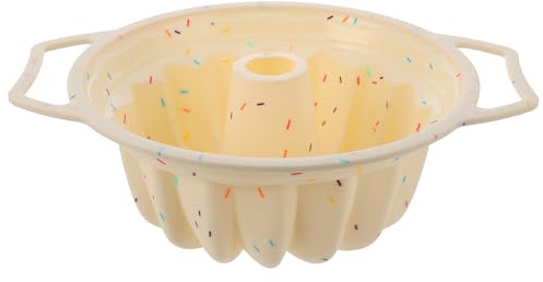 Toyvian Stampo Silicone Tondo per Torte con Metallico Integrato Antiaderente e Facile da Usare per Dolci Biscotti e Ciambelle Materiale Alimentare Ecologico