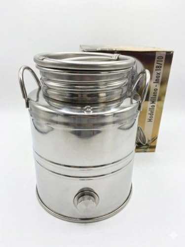 Botella de aceite, recipiente de acero inoxidable para aceite de oliva - sin grifo