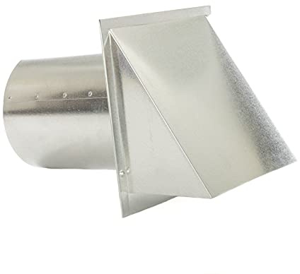 FAMCO Galvanized Steel Hooded Wall Vent With Damper, Dryer Vent Outlet Used For Air Exhaust Applications