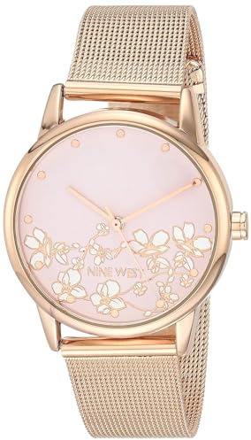 NINE WEST Women's Mesh Bracelet Watch