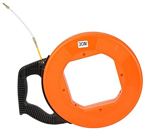 Kabeleinziehband 30 Meter Fiberglas Kabel Bandspulen Reel Puller Abziehvorrichtung Glasfaser Kabeleinziehgerät Kabel Werkzeug Elektriker Werkzeuge