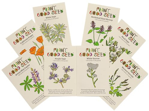 Plant Good Seed California Natives Seed, 8 Variety Pack