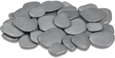 Dekosteine Abdecksteine Steine Pebbles aus Kunststoff Farbe steingrau Größe L 50 x 25 cm