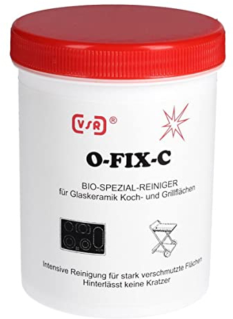 BioSpezialReiniger VSR O-FIX-C für Glaskeramik Kochflächen Grillflächen Keramikspülen etc 250g