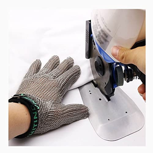 BCPPO Kettenhandschuh Kettenhandschuhe Aus Edelstahl, Level 9 Protection Herren- Und Damen-Schnittschutzhandschuhe, Arbeitshandschuhe Für Die Maschinenwerkstatt (Size : 1PCS/L)