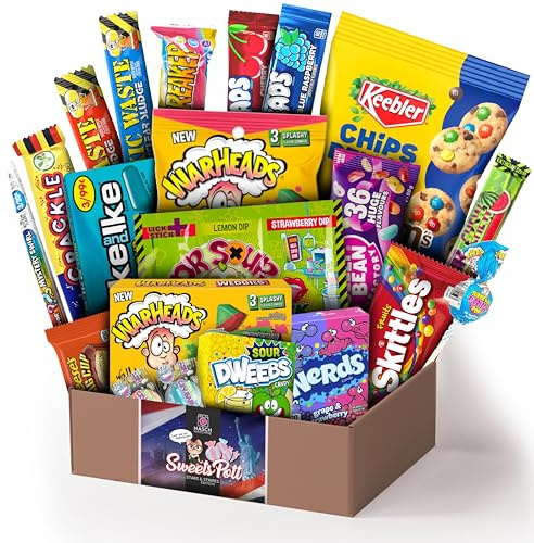 Naschmaschine | SweetsPott USA Edition einzigartige Süßigkeiten Mischung | XXL (Partybox) mit amerikanischen Süßigkeiten als ideale Geschenkidee