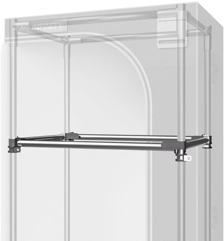 AC Infinity Schwerlast-Grow-Zelt-Montagestangen 60x120 cm, High Airflow CFM Kit Verhindert Einziehen der Wände, Trellis- und Zusatzbeleuchtungs-Montage für alle 60x120 cm Indoor-Grow-Zelte