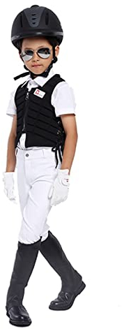Gilet di Sicurezza per Equitazione Gilet per Sport equestri Protezione per Il Corpo Assorbimento degli Urti Gilet Traspirante per Uomo Donna Ragazzi Ragazze Giovani (Rosso CL)