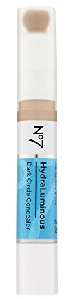 No7 Hydraluminous Concealer Shade 4 Full Coverage Eye Corrector with Caffeine and Ceramides Moisturising and Brightening Concealer for Dark Areas Eyeshadow 100ml