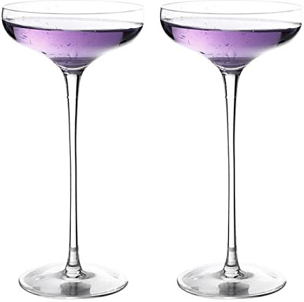 Cocktailgläser 2 Stück, Longdrinkgläser Partygläser Milkshake Glas, Schaumweingläser, Perfekt Zum Trinken Von Cocktails, Starkbier, Saft Und Wasser, Gläser Fur Camping Party Weingläser ( Color : Style