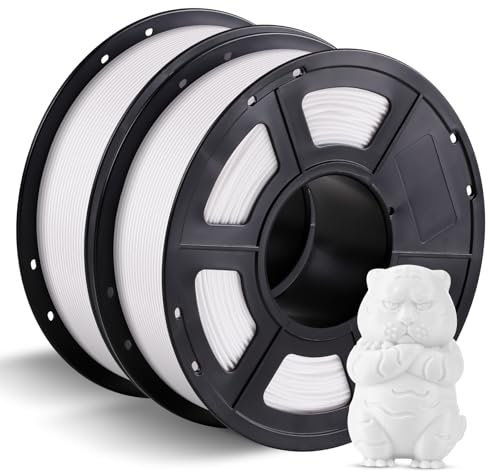 ANYCUBIC PLA Filament 1.75mm Weiß 2KG, 3D Drucker Filament, Filament-3D-Druckmaterialien, Intelligente Identifikation