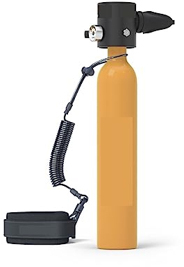 Mini bouteille de plongée Réservoir de plongée portable de 0,5 L, mini-cylindre sous-marin de plongée avec tuba, réservoir d'air professionnel, équipement de plongée pour la pêche, la plongée en apnée