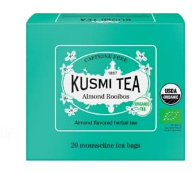 Kusmi Tea® | BIO-Rooibos- und Mandelaufguss | Rooibos ohne Koffein und Mandeln – 20 Filter (40 g)