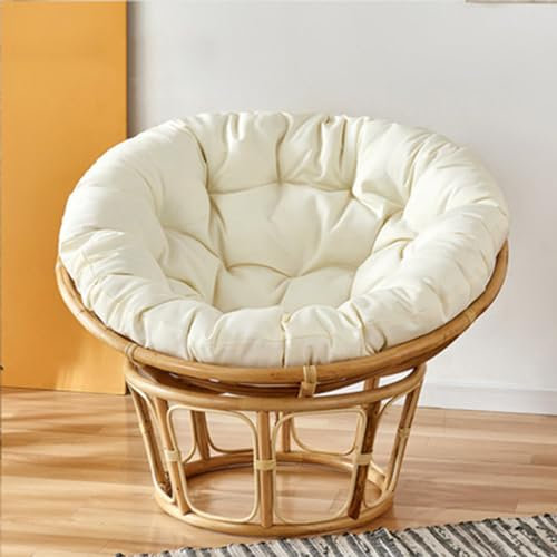 HOUSN 8,100x100cm, Papasansessel Kissen, Papasan Sitzkissen für Hängesessel, Polster Bodenkissen für Schwenksessel, Rund Papasan Sessel, Polyrattan Sessel, Garten Stuhlauflag
