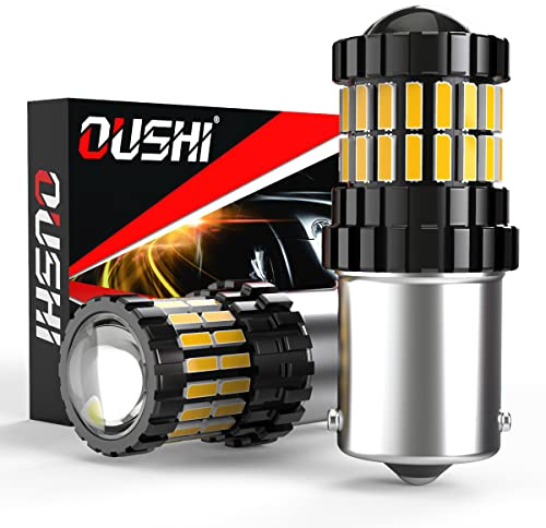 OUSHI 1156 BA15S P21W Lampadine LED, Canbus 6500K Bianco 2600Lm, Lampadina 7506 1141 Luce Retromarcia Luce Freno Posteriore Posizione Fanale Posteriore Indicatori Direzione (2 Pezzi)