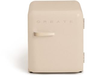 CREATE / RETRO FRIDGE 50 SAND/Frigorífico arena maneta arena / 85W. minibar. un estante. diseño retro. 50 cm. dos repisas. capacidad de 48L. bajo consumo. 50x44x49.8 cm