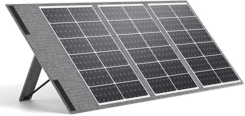AFERIY Faltbares Solarpanel 100W Solarmodul Speziell für Tragbare Powerstation und Outdoor Solargenerator Hoch Leistung Akku für Camping Garten Laptop