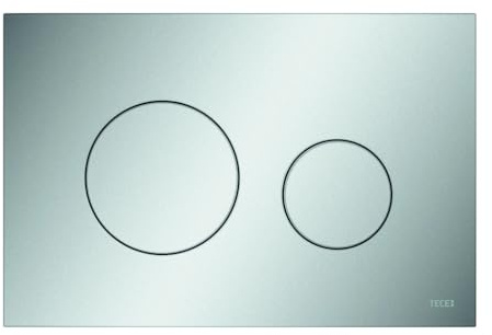 TECE WC-Betätigungsplatte TECEloop, Kunststoff, für Zweimengentechnik, 9240922, Farbe: Chrom matt