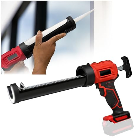 Cordless Caulking Gun, Electric Caulk Gun for Makita 18V Battery with 4 Adjustable Speed and LED Light, Automatic Power Caulk Gun for Filling, Sealing,10oz/300ml