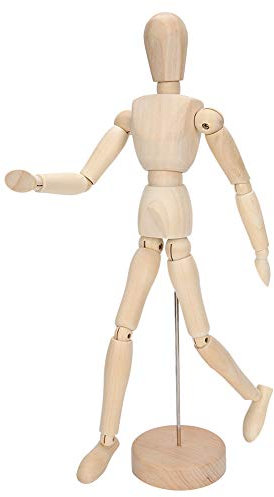 Künstler-Holzpuppe mit Gliederpuppe, Skizzieren, Laienfigur, Zeichnen, Modellhilfe, menschliche Figur, Künstler, Zeichnen, Malen, Modell, Schaufensterpuppe, Gliederpuppe zum