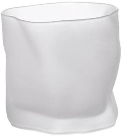 PZEOB Copas Vino Copa de Vino Cuadrada Elegante de 280ml Copa de Vino soplada a Mano de Forma Irregular para Bar en casa Utiliza Vaso de Cristal para Whisky