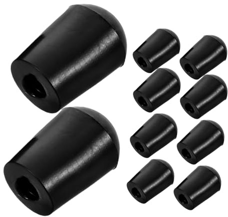 Yardwe 10stücke Cello-endpin-spitze aus Gummi Rutschfeste Endpin-stopper für Kontrabass Stoßdämpfend zum Üben und Spielen Schutz Des Endstifts Leicht und Tragbar
