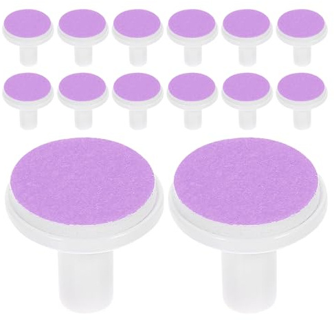 FRCOLOR Lot de 30 Embouts de Lime à Ongles Électriques pour Bébé 6-12 Mois, Tête de Rechange en Matériau Sûr, Coussinets Doux pour Soin Sécurisé des Ongles des Nourrissons et Tout-petits